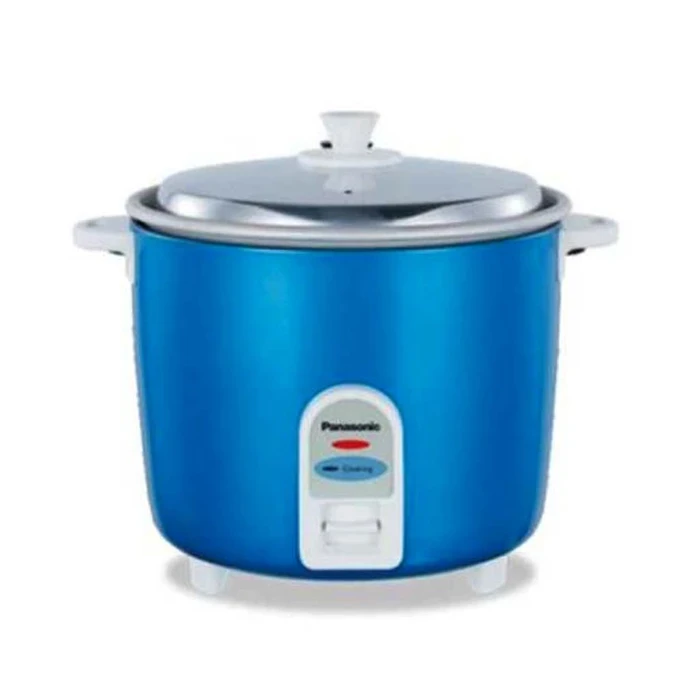 Panasonic 2.2L Post-Cooking Drum Electric Cooker | 5.4L Total Volume Hard-Anodized Aluminium Pan | 750W Auto Cook & Cut-Off Safety | Model SR-WA22 (G9) in Silver, Blue, & Burgundy