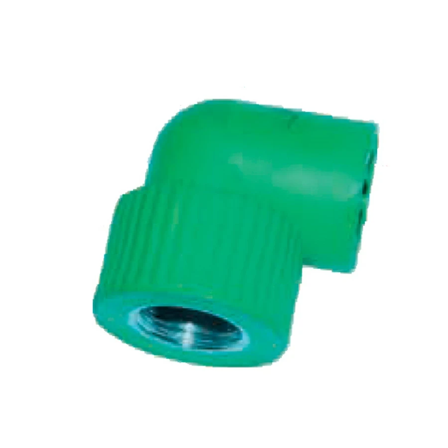 ITPF PPR Female Elbows | 90° Brass-Threaded Transition Fittings | 20mm to 40mm Sizes | Seamless Fusion-Welded Directional Connectors for Sanitary Fixture Interfaces