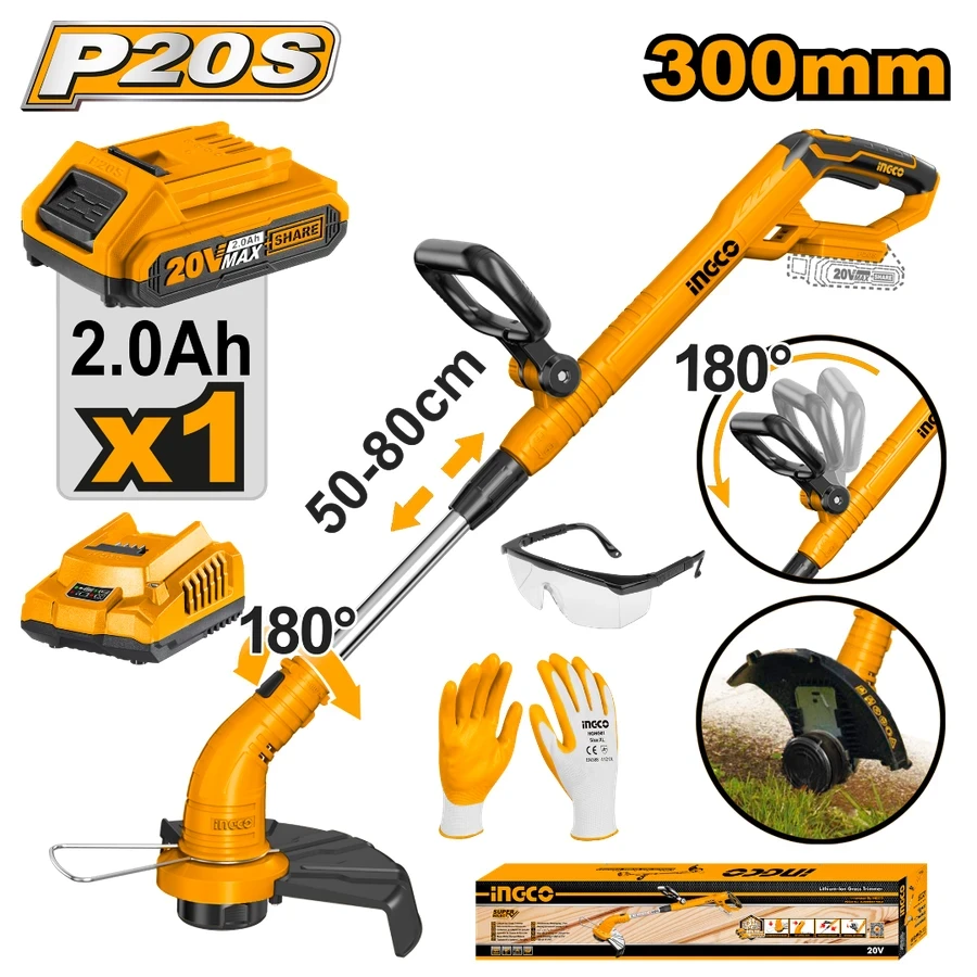 Professional Cordless Grass Trimmer | CGTLI20301 | 20V Lithium-Ion Series