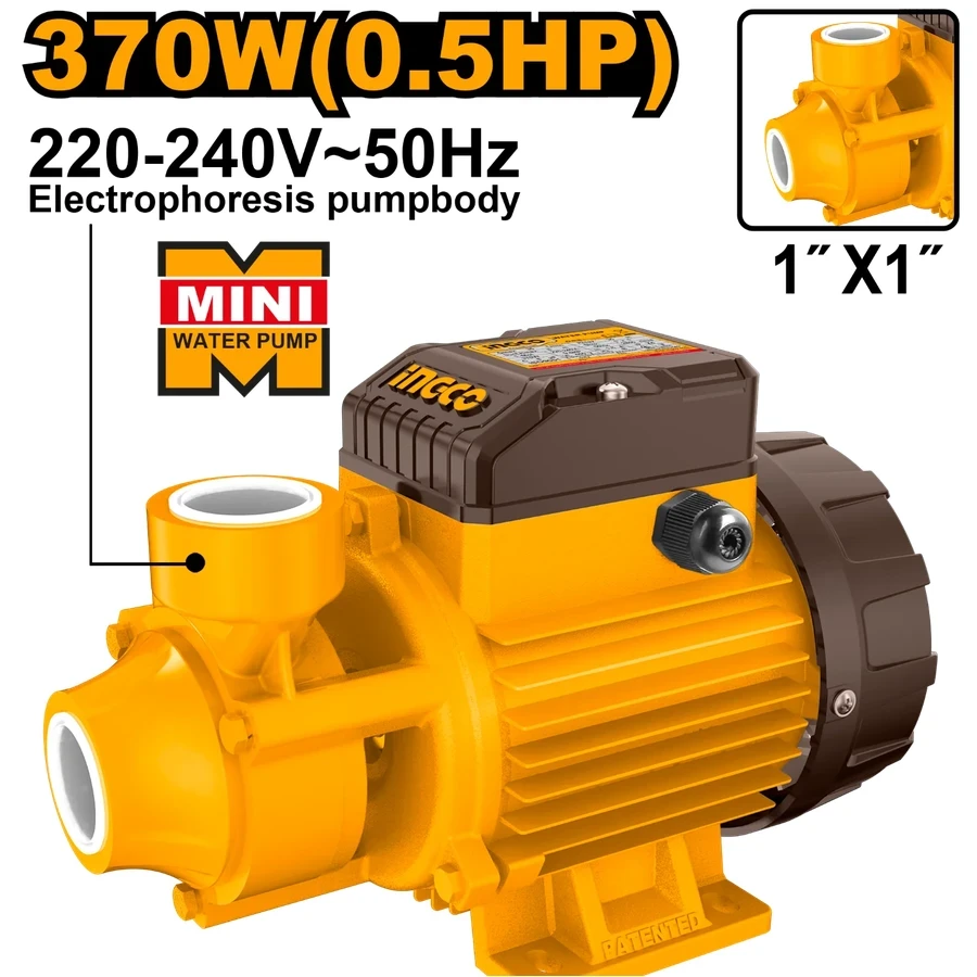 INGCO 0.5HP Industrial Peripheral Pump | Copper Wire Motor | VPM37028