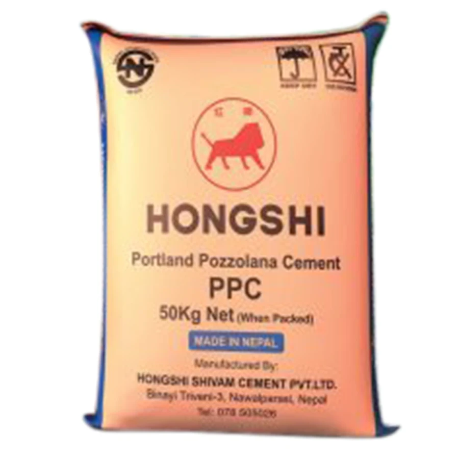 Hongshi PPC Cement | 50kg Moisture-Resistant Bags | High-Durability Portland Pozzolana Cement for Slabs, Masonry, and Infrastructure Projects