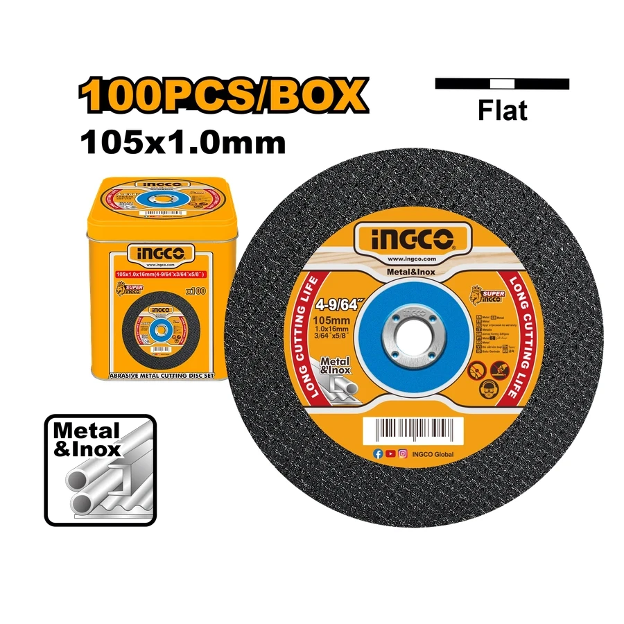 Abrasive Metal Cutting Disc Set | MCD10105100 | 100-Piece Industrial Bulk Pack