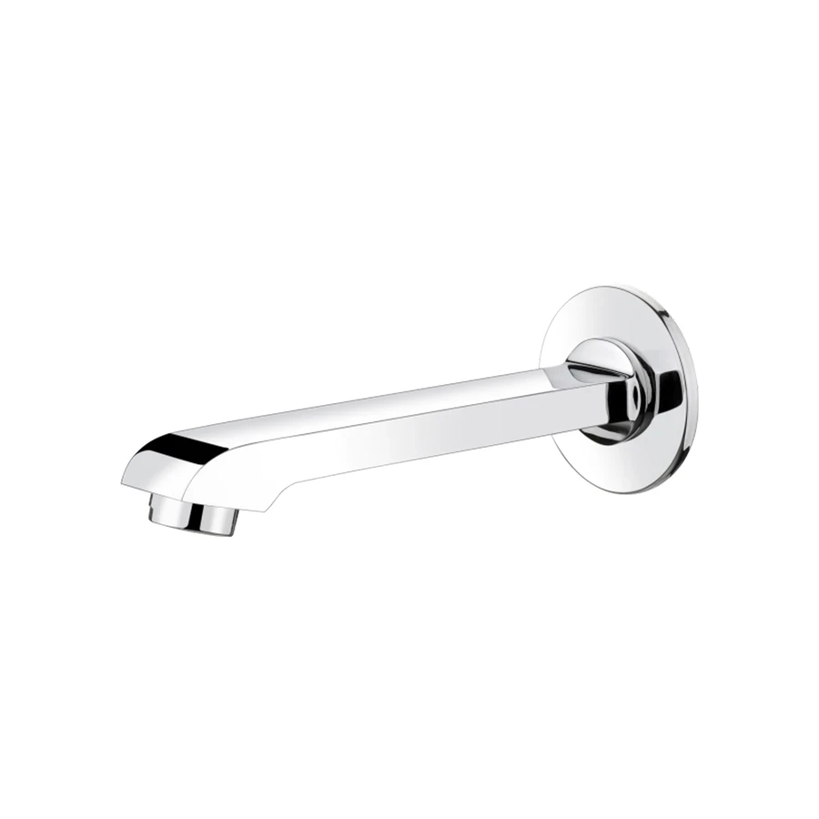 TOYO AL-51514 Bathtub Spout Plain - Wall Mounted, Premium Brass, Fixed Spout, CP Chrome Finish