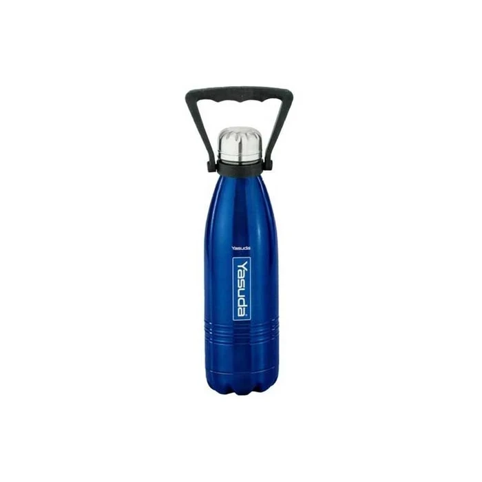 Yasuda 1000ML Vacuum Bottle Flask | Double Wall Thermal Insulation Hot & Cold Beverage Bottle | 0.40kg Lightweight Spill Proof Blue Water Flask | YS-CB1000 Blue