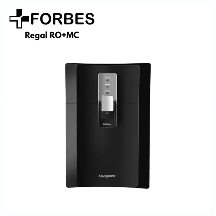 Forbes Regal RO+UV+UF+TDS Water Purifier | 6.5L Food-Grade SS 304 Stainless Steel Tank | Active Mineral Cartridge & Overflow Protection Electric Filter | Black | REGAL RO+UV+TA+MC