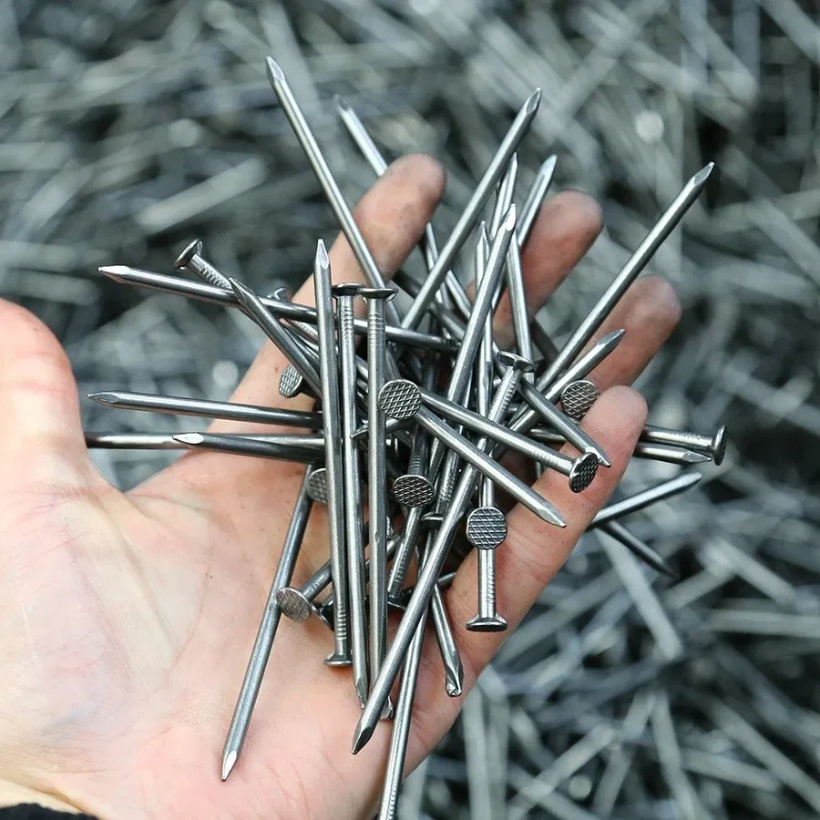 High-Tensile Steel Nails | 1" to 4" Sizes | Polished & Galvanized Finish for Construction Framing, Shuttering, and Woodwork