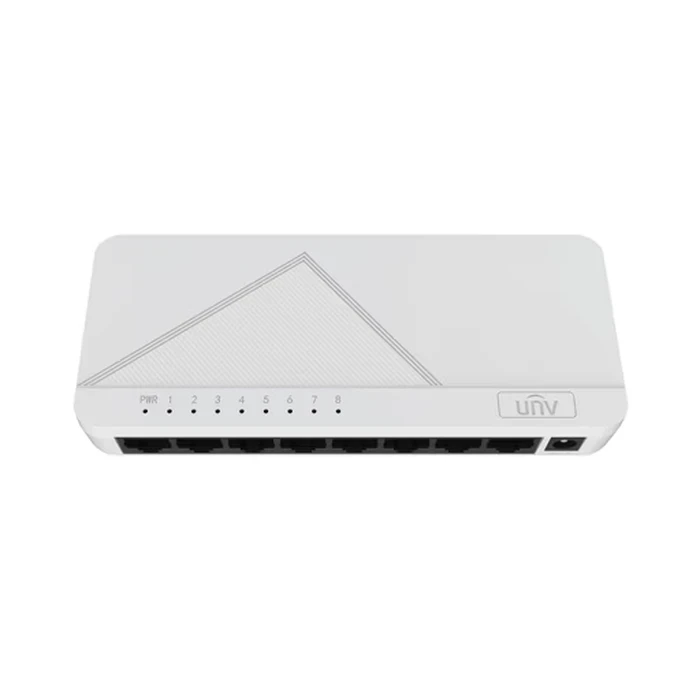 UNV 8-Port 10/100Mbps Compact Unmanaged Fast Ethernet Desktop Network Switch | NSW1010-8T-IN