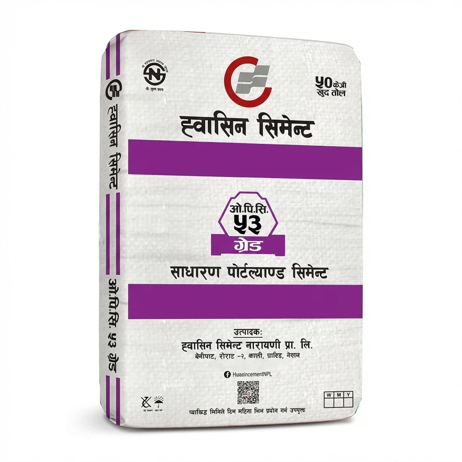 Huaxin OPC 43 Grade Cement | 50kg Heavy-Duty Bags | High-Strength Ordinary Portland Cement for RCC Frameworks, Columns, and Infrastructure