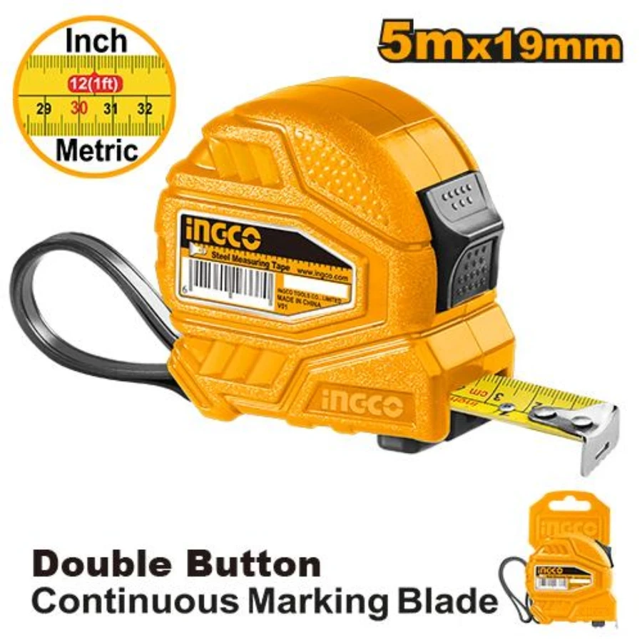 Professional Steel Measuring Tape | HSMT26519 | 5-Meter Heavy-Duty Series