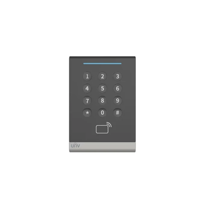 UNV Wall Mount Mifare 13.56MHz Card Reader with Keypad, Wiegand & RS485 Interfaces, IP65 Weatherproofing & Built-in Buzzer | Model No. OEC-R3H-MK
