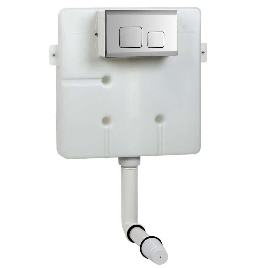 TOYO 31001 Concealed Cistern - Heavy Duty HDPE Tank with Dual Flush (3 L / 6 L) and Slim 80 mm Design