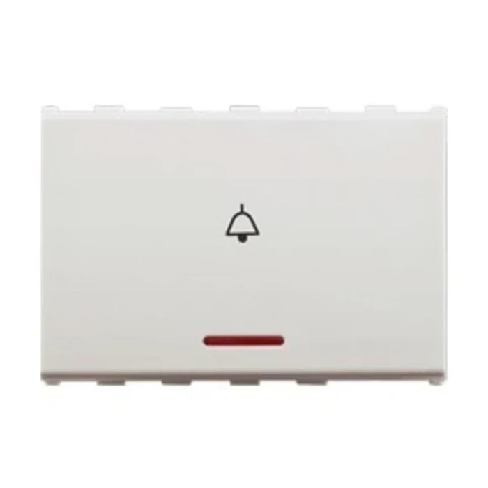Panasonic 10A 3M Bell Push Switch with Indicator | Flame-Retardant Polycarbonate | WIPM51319