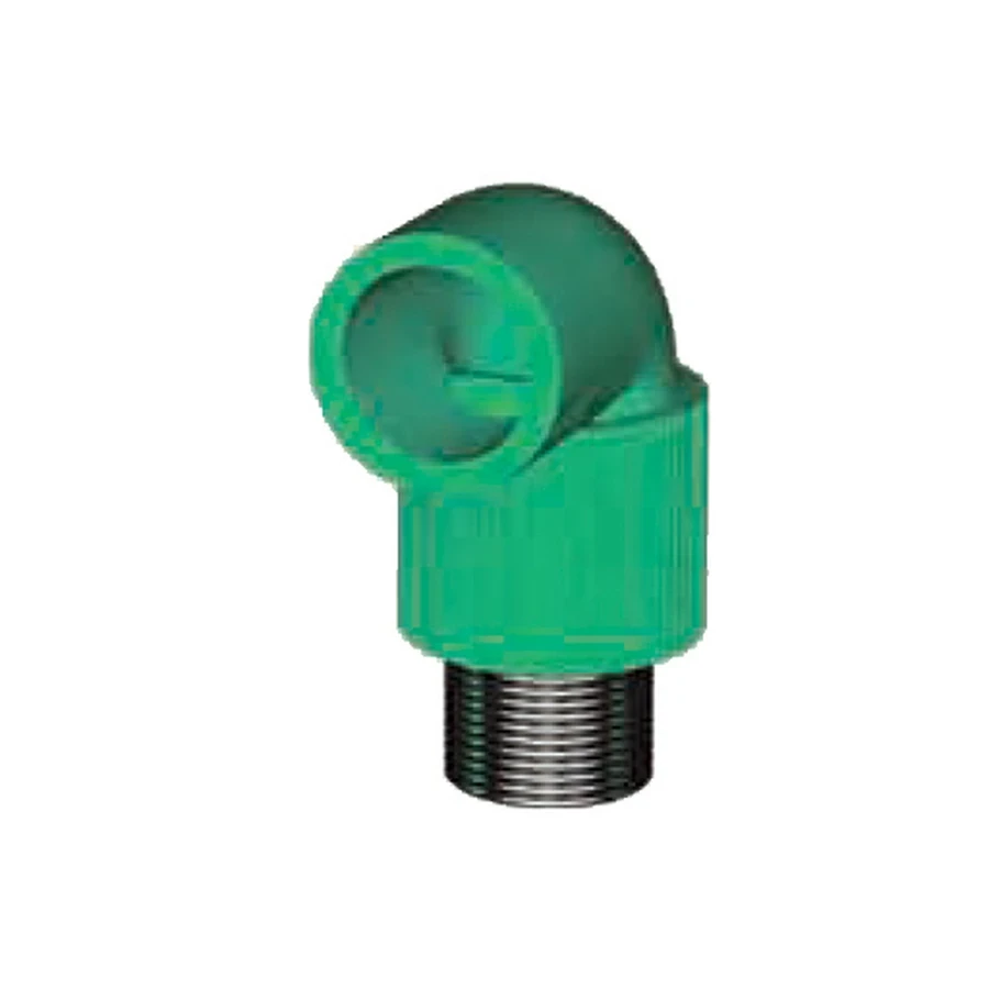 ITPF PPR Male Elbows | 90° Brass-Threaded Transition Fittings | 20mm to 40mm Sizes | Seamless Fusion-Welded Directional Connectors for Metal-to-Plastic Interfaces