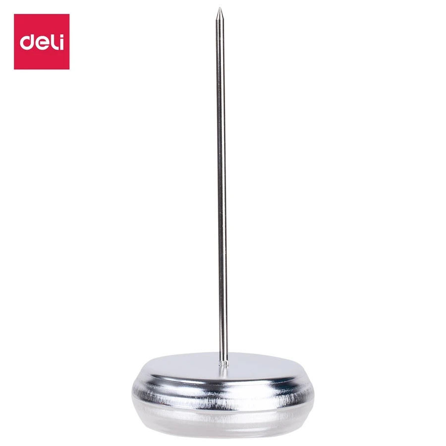 Deli Bill Fork / Receipt Spindle - Durable Desk Organizer for Bills, Invoices, and Receipts (7.6 x 1.2 x 14.2 cm)