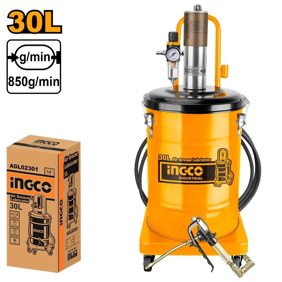 Industrial Air Grease Lubricator | AGL02301 | 30L High-Pressure System