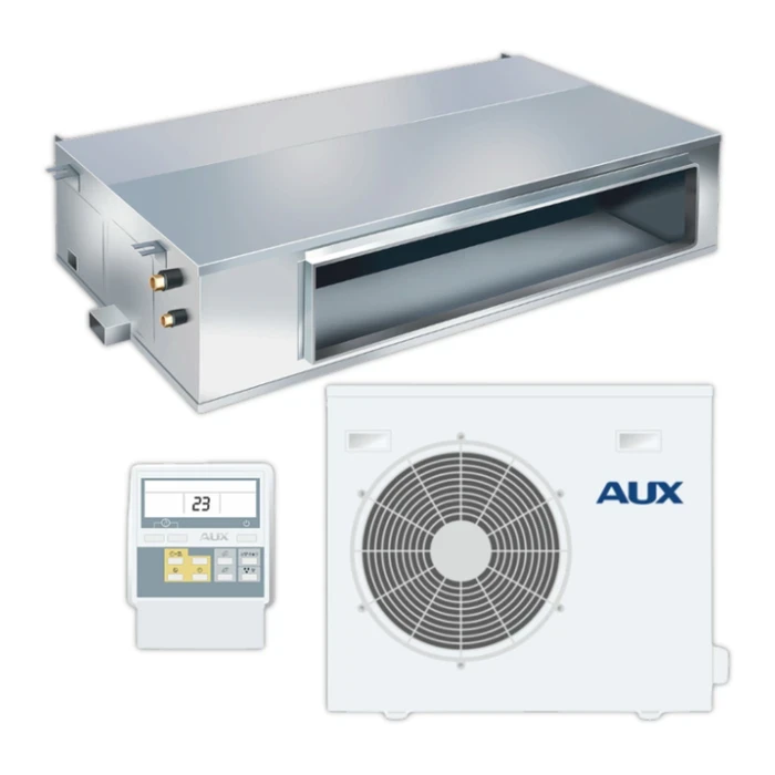AUX 4.0 TR DC Inverter Ceiling Concealed Ductable Air Conditioner | ALMD-H48/5DR3A-R Industrial High-Efficiency Variable Speed Hidden HVAC System