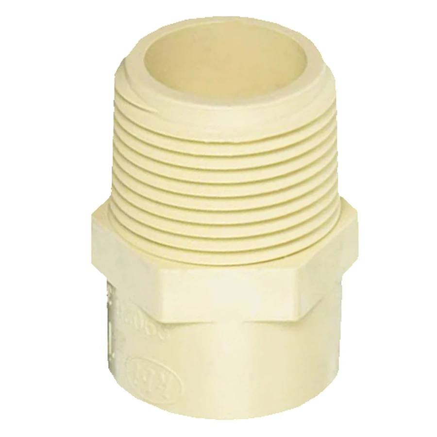 ITPF CPVC Plain Male Sockets | Straight External Transition Adapters | 15mm to 40mm Sizes | High-Temperature Resistant & Lead-Free Fusion Connectors for Hot & Cold Water Systems