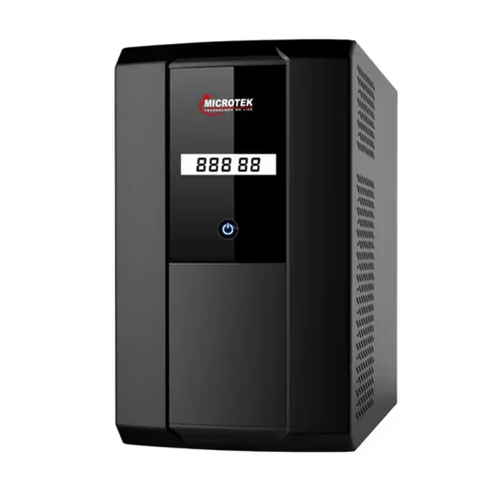 Microtek Jumbo SS 2KVA 1600W 24V Pure Sine Wave Inverter | DSC Based Intelligent Power Backup with Static LCD Display & TDR Layout | JM SW 2500+/24V