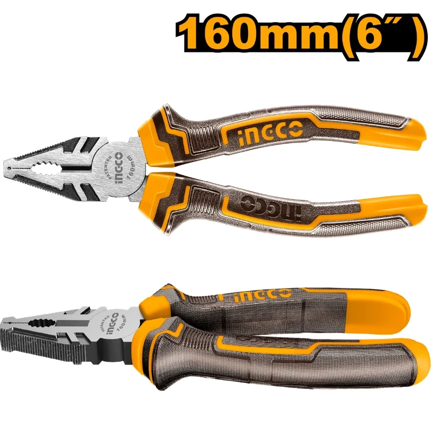 Professional Combination Pliers | HCP08168 | 6" (160mm) | Polished Finish