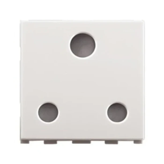 Panasonic 16A 2M 3-Pin Shuttered Power Socket (ISI Mark) | Flame-Retardant Polycarbonate | WIPM123214