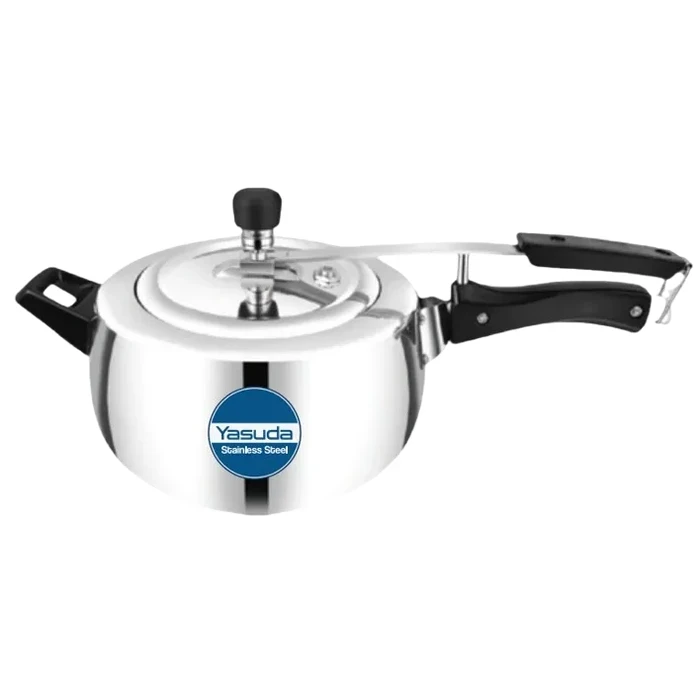 Yasuda 3L Triply Pressure Cooker | Induction Compatible Stainless Steel Aluminum Multi-Layer Body | Inner-Fitting Lid Automatic Pressure Regulation Matte Base Cooker | YS-PTR3