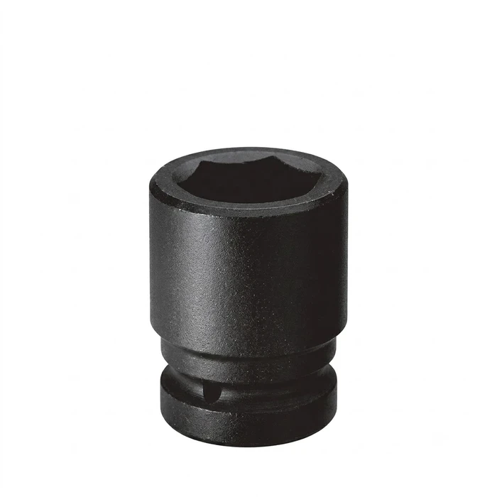Baum 1/2" Drive Metric Chrome Vanadium Steel Black Phosphated Heavy Duty Pneumatic Compatible Impact Socket Art-400