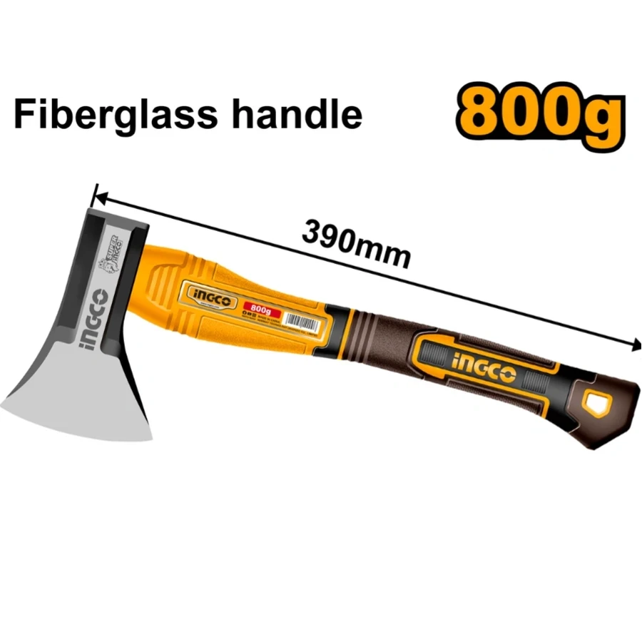 Professional Hand Axe | HAX081800 | 800g | Fiberglass Handle
