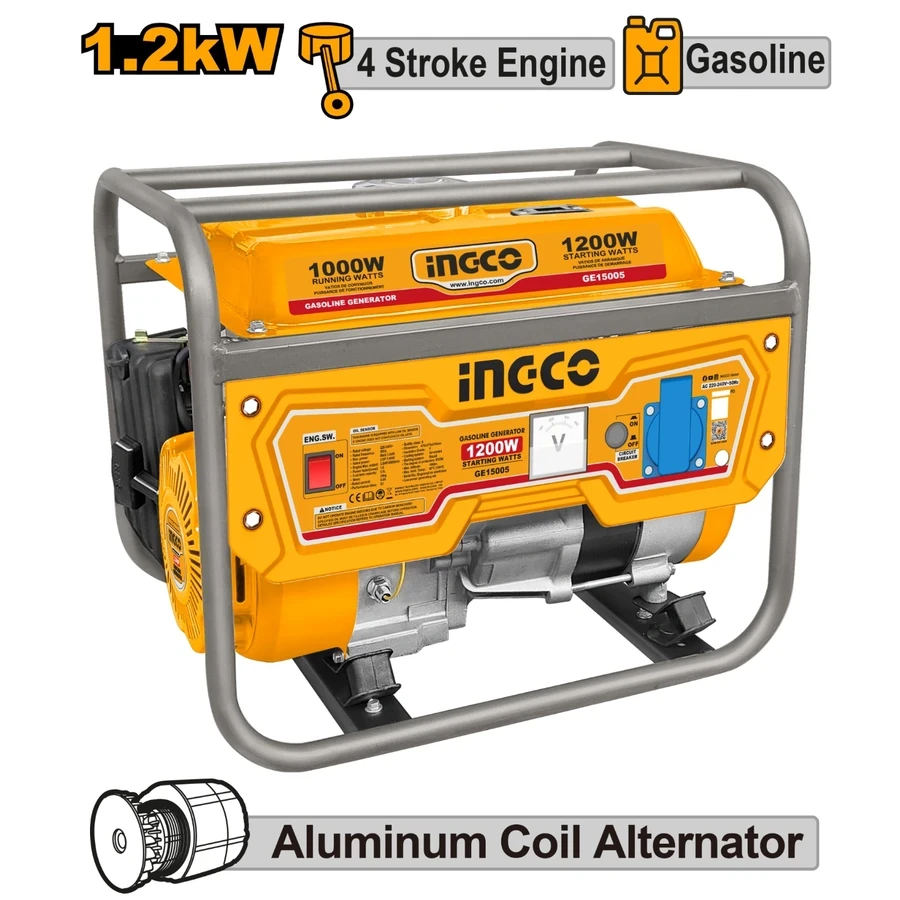 Professional Gasoline Generator | GE15005 | 1.2kW Portable Power Series