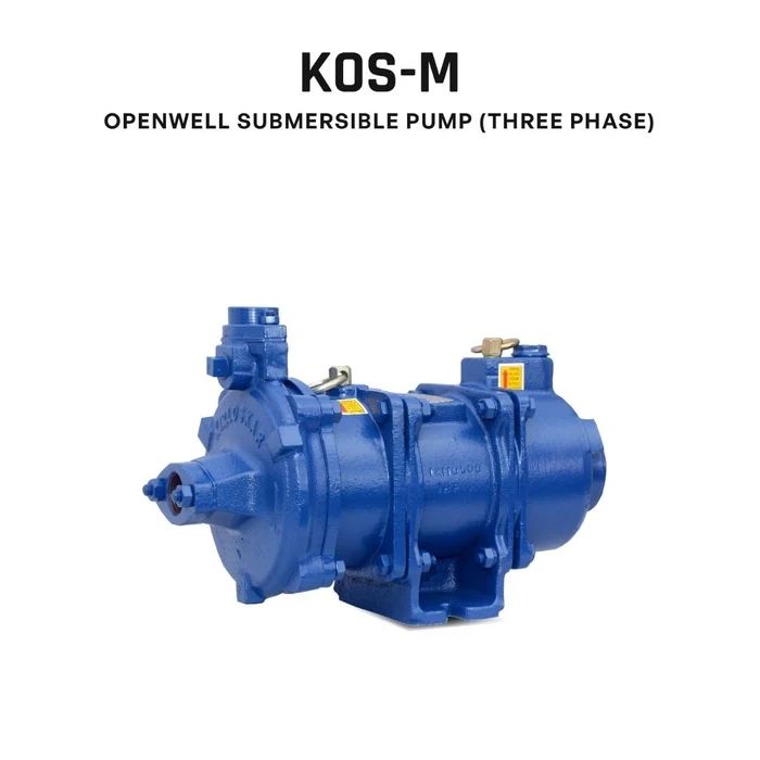 Kirloskar KOS-M Series Horizontal Openwell Submersible Pump | CED Anti-Rust Coated Water-Cooled Monobloc for Wells, Sumps & Multi-Story Buildings