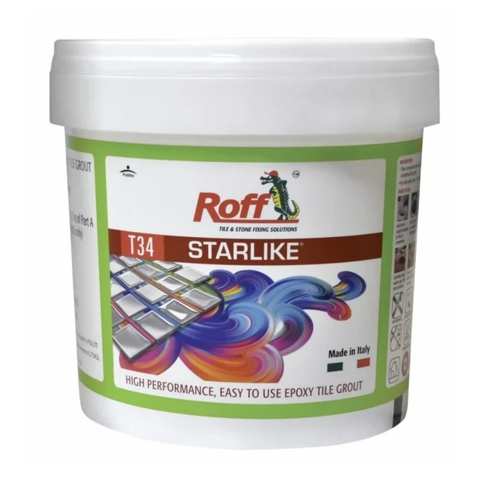 Dr. Fixit Roff Starlike High-Performance Two-Component White Epoxy Tile Joint Grout | 1 Kg
