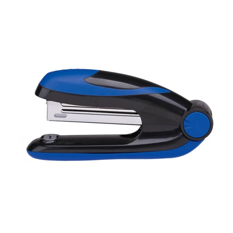 Deli Desktop Stapler E0228 - 15 Sheets Capacity, Full Anti-Slip Base for Stable Performance (Blue)