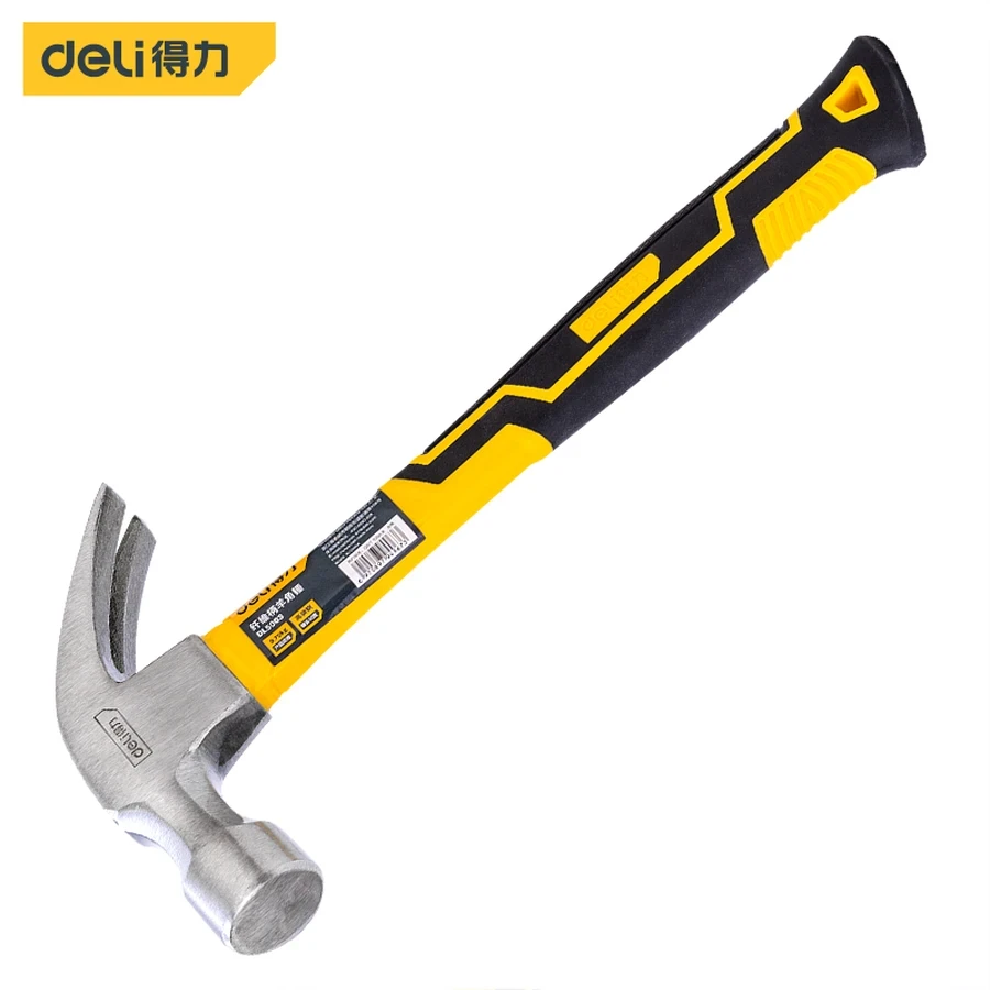 DL5003 Heavy-Duty Claw Hammer 0.75kg (Approx. 26oz) - High-Carbon Steel Head, Optimized for Framing and Heavy Construction, Anti-Vibration Handle (Inferred)