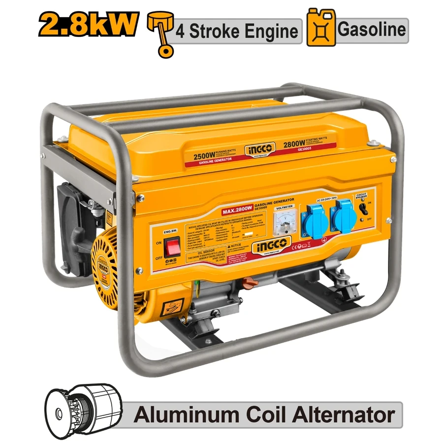 Professional Gasoline Generator | GE3005 | 2.8kW Power Station Series