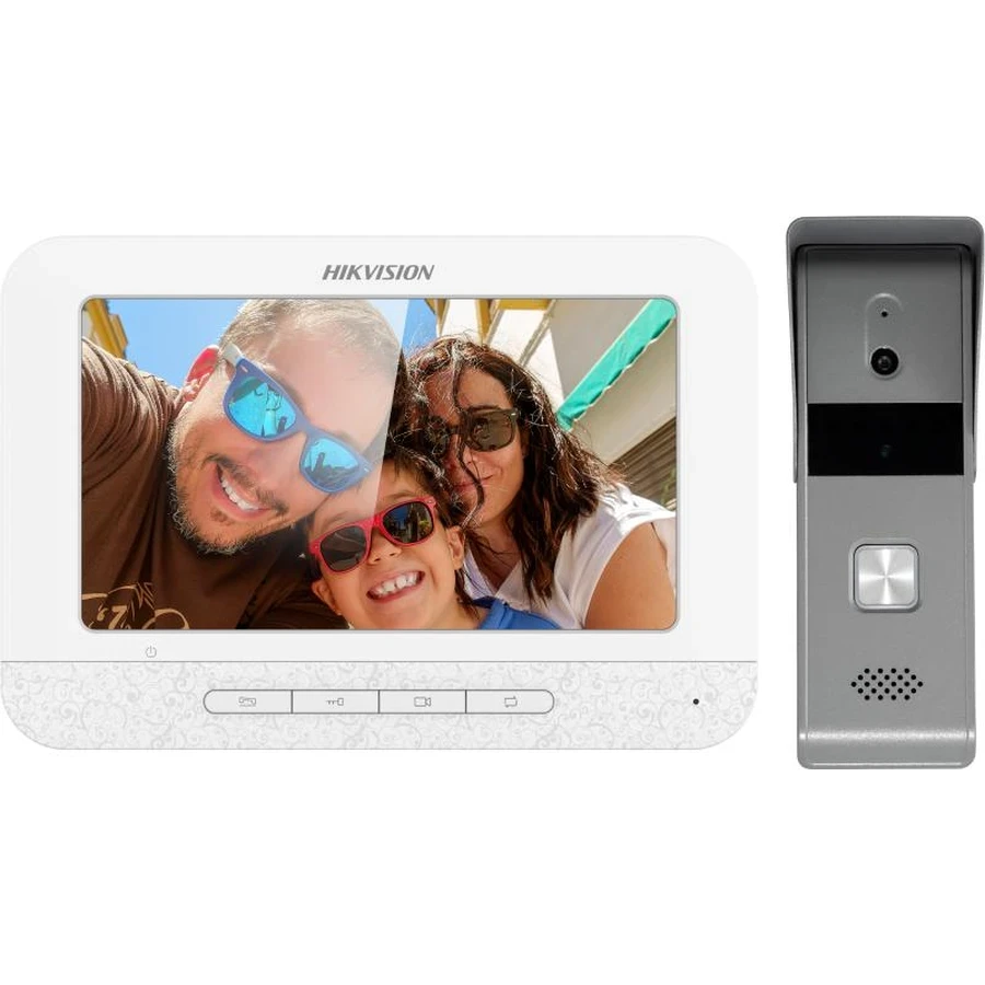 Hikvision HD 1080p Analog Video Intercom Kit | 7-Inch LCD Monitor | IP65 Waterproof | DS-KIS203T