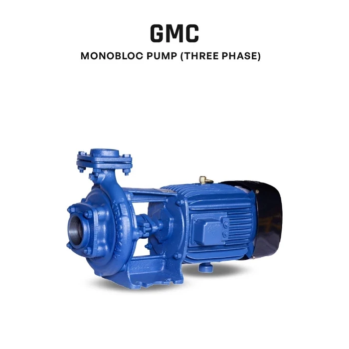 Kirloskar GMC Series Heavy-Duty Centrifugal Monobloc Pump | Three-Phase CED Anti-Rust Coated Water Pump for Cooling Towers, HVAC & Industrial Utilities