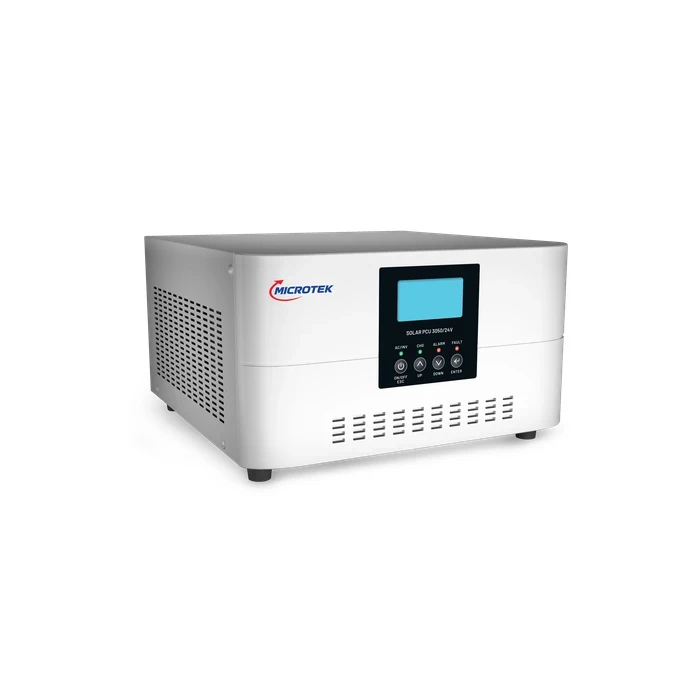 Microtek 2200VA 1760W 24V Pure Sine Wave Heavy Duty Hybrid Solar PCU Inverter | High Capacity 55A PWM Solar Charge Controller & 20A Mains Dual Mode | SOLAR PCU 3050/24V