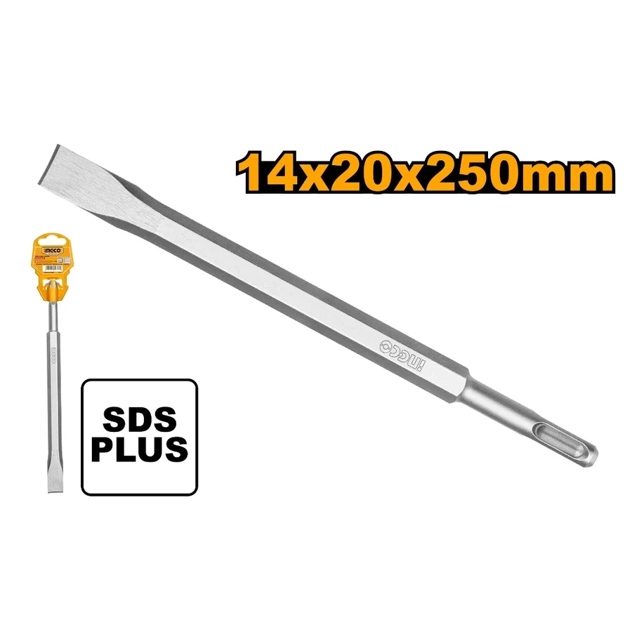 Professional SDS Plus Flat Chisel | DBC0122501 | 14mm x 250mm x 20mm