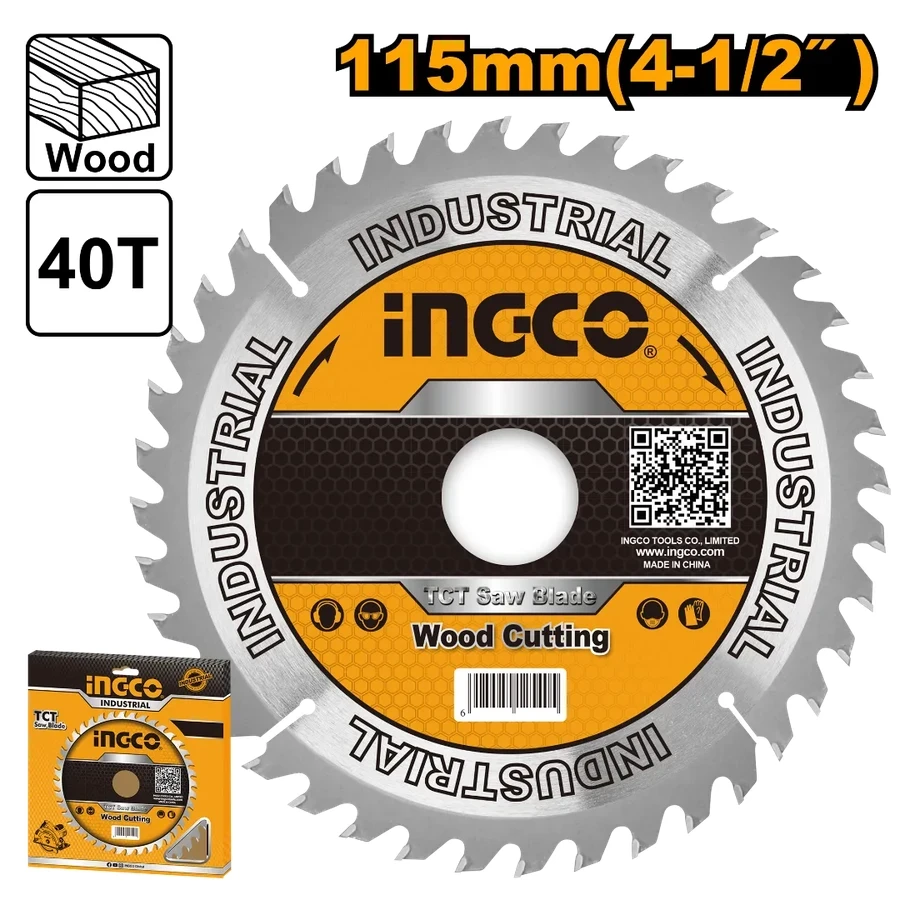 TCT Saw Blade for Wood | TSB111555 | 115mm (4-1/2") 40T Precision Finisher