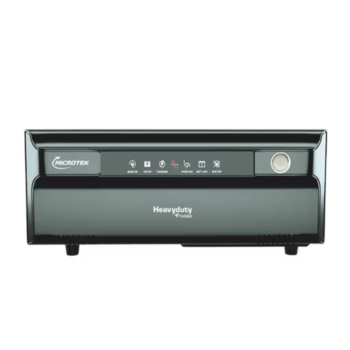 Microtek Heavy Duty vTurbo 1600VA 1275W 24V Digital Pure Square Wave Home Inverter | Wide 80V-290V Dual Inverter/UPS Mode Dual Battery Power Backup | DG2000/24V