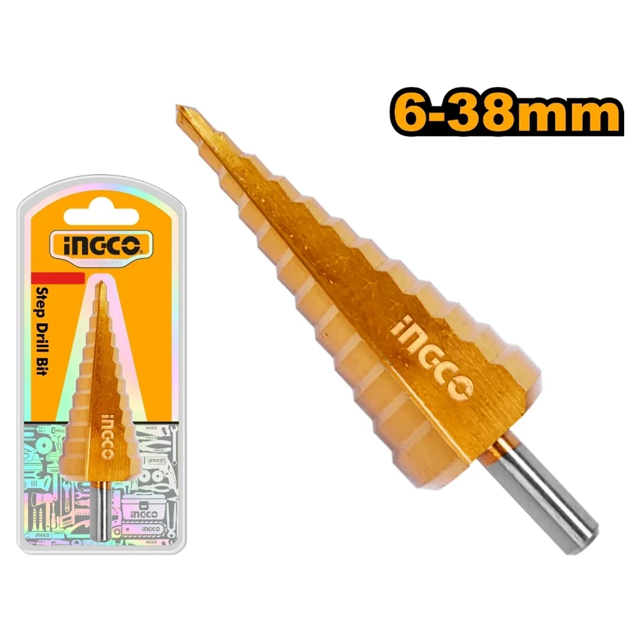 Step Drill Bit | AKSDS63803 | 6mm - 38mm Heavy-Duty Graduated Cutter
