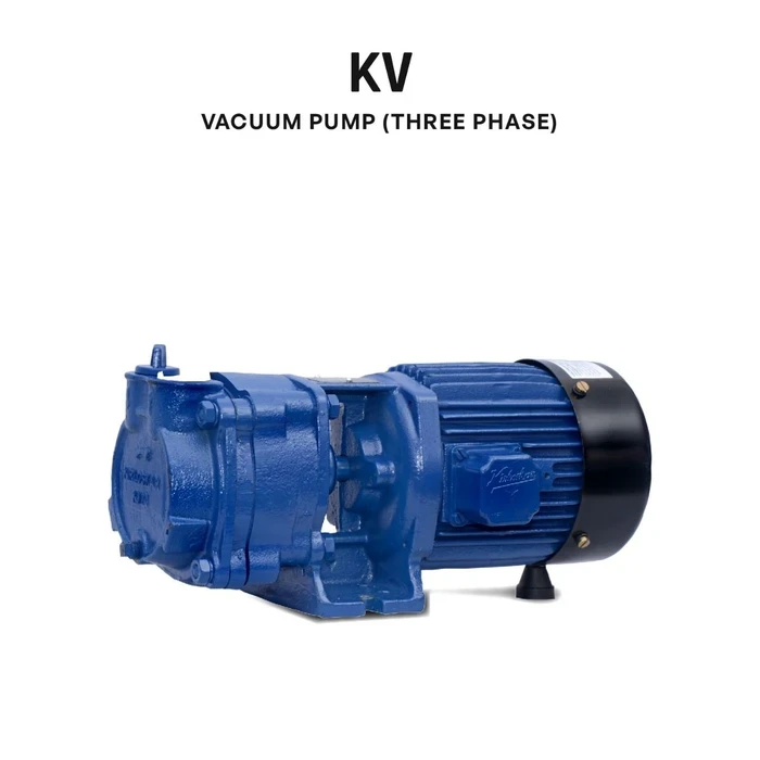 Kirloskar KV Series Water-Ring Vacuum Pump | High-Speed Centrifugal Gas Evacuation & Pump Priming Unit with Stainless Steel/Bronze Rotor
