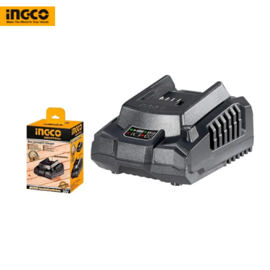 INGCO P20S Fast Intelligent Charger | 20V 2A Output | 1-Hour Rapid Charging | FCLI2001