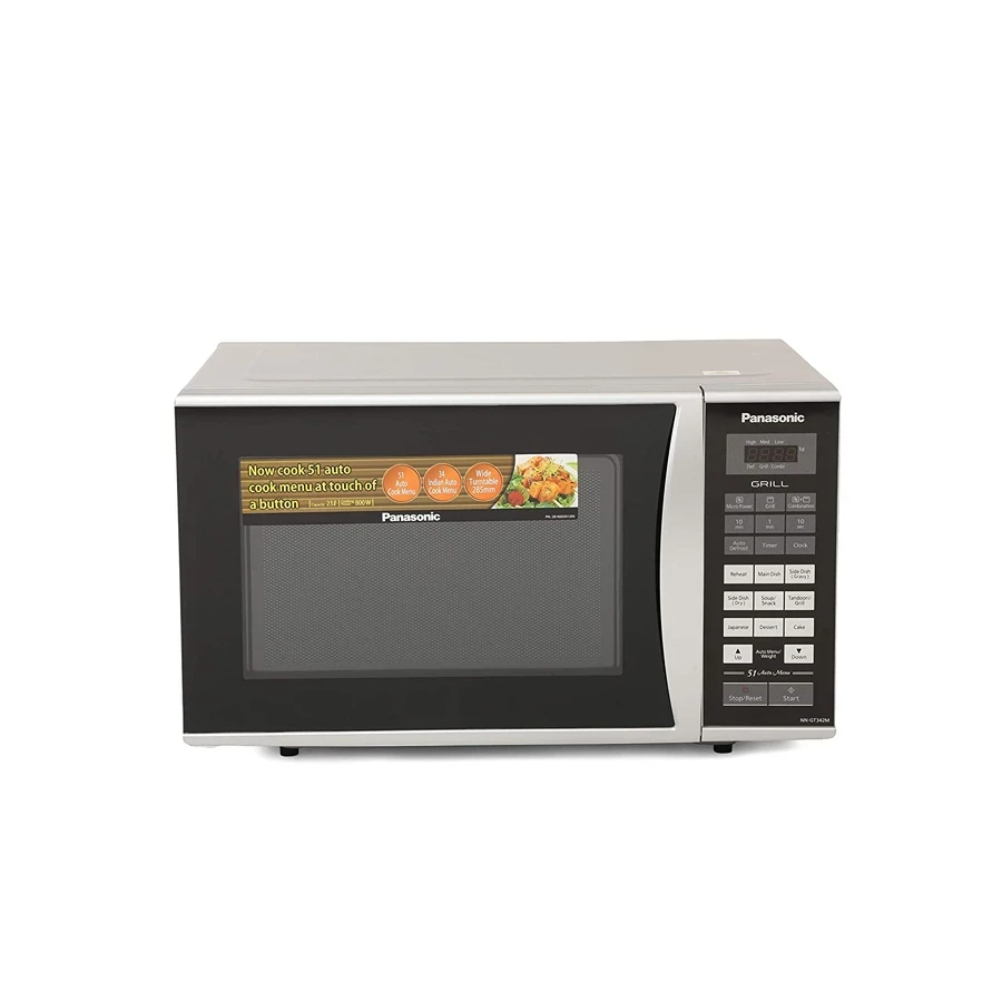 Panasonic NN-GT342MFDG 23 Litre Grill Microwave Oven | 1000W Power Grill | 51 Auto Cook Menus | Touch Panel Control | Child Lock Safety