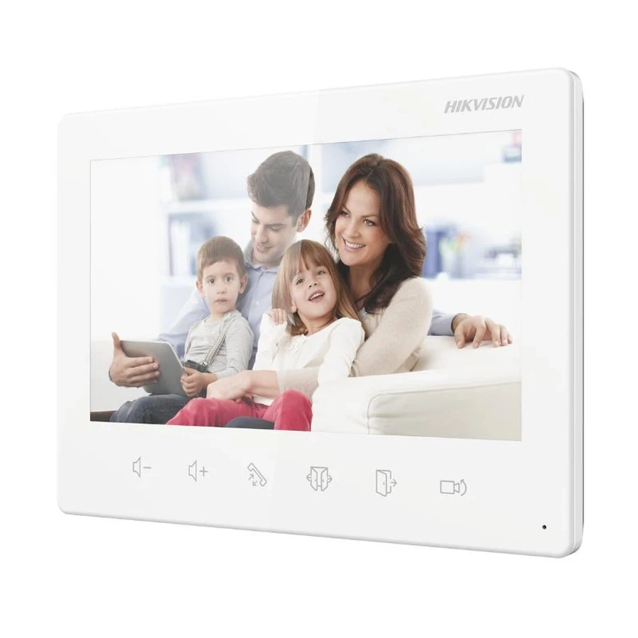 Hikvision 7-Inch 2-Wire Analog Indoor Station | 1024x600 HD Display | Plug & Play | DS-KH1200