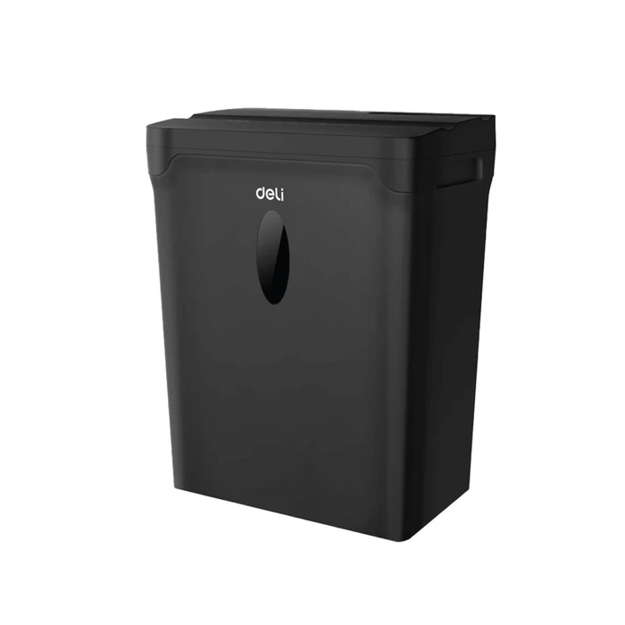 Deli Cross-Cut Paper Shredder for Medium Offices | 5-Sheet Capacity Level P-4 High Security | 12L Waste Bin with Viewing Window | Deli-ET014