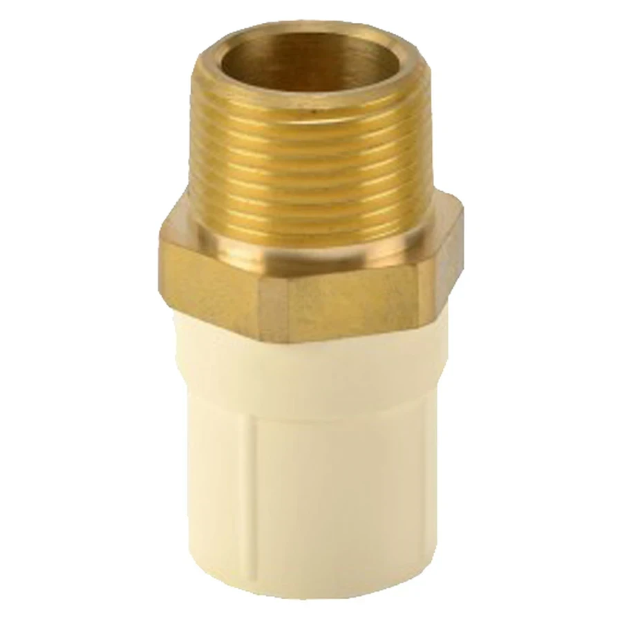 ITPF CPVC Hexa Male Sockets | Wrench-Grip External Transition Adapters | 15mm to 50mm Sizes | High-Temperature Resistant & Lead-Free Fusion Connectors for Hot & Cold Water Systems