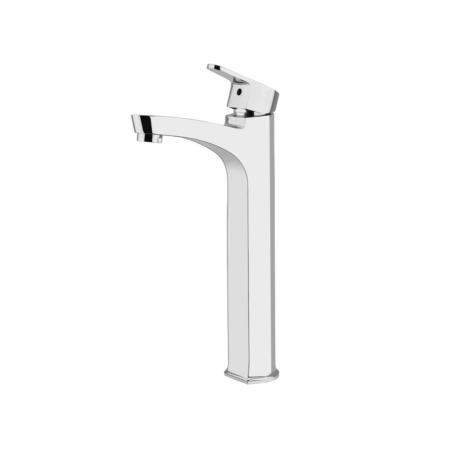 TOYO EM-51209 Single Lever Basin Mixer Tall Body - Long Spout, Emerald Series, CP Chrome Finish