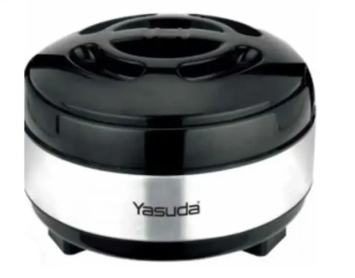 Yasuda YS-CS15/25/35S Festive Stainless Steel Hot Case - 1500ML, 2500ML & 3500ML Options | Double Insulated PUF Technology with Inner & Outer Stainless Steel Body
