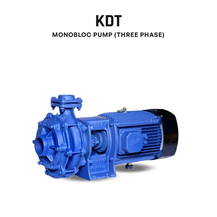 Kirloskar KDT / KDT+ Series Two-Stage Centrifugal Monobloc Pump | 102m High-Head CED Anti-Rust Coated Water Pump for HVAC, Firefighting & Industrial Boosting