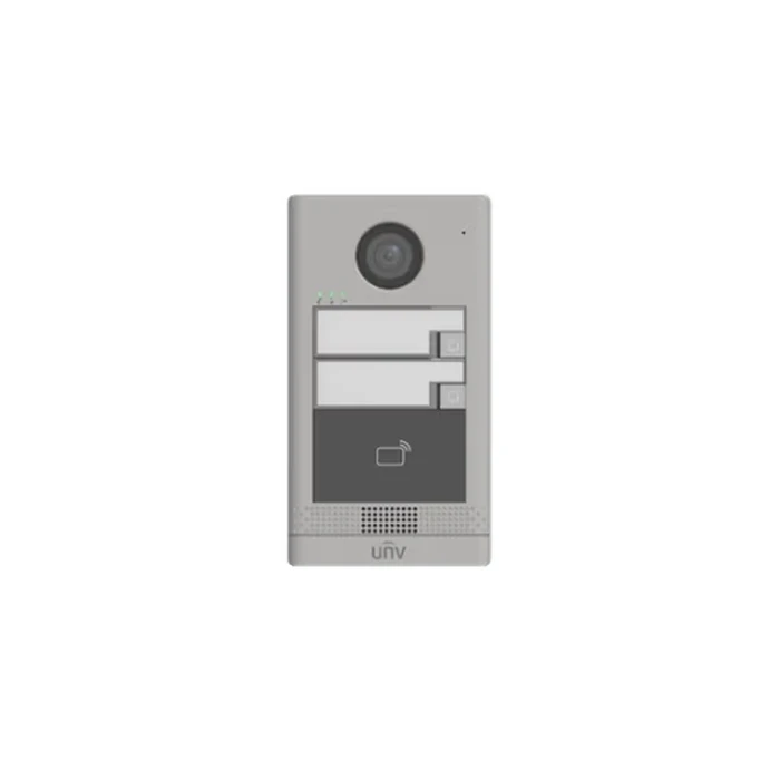 UNV 2-Call Button Villa Door Station with DWDR Camera, 10,000 IC Card Reader, Standard PoE, Dual Lock Relays & IP65/IK08 Rating | Model No. OEU-202S-HMK2